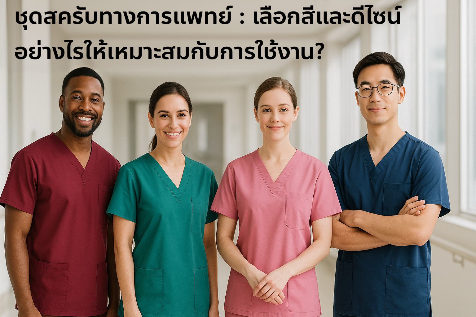 ชุดสครับทางการแพทย์: เลือกสีและดีไซน์อย่างไรให้เหมาะสมกับการใช้งาน?