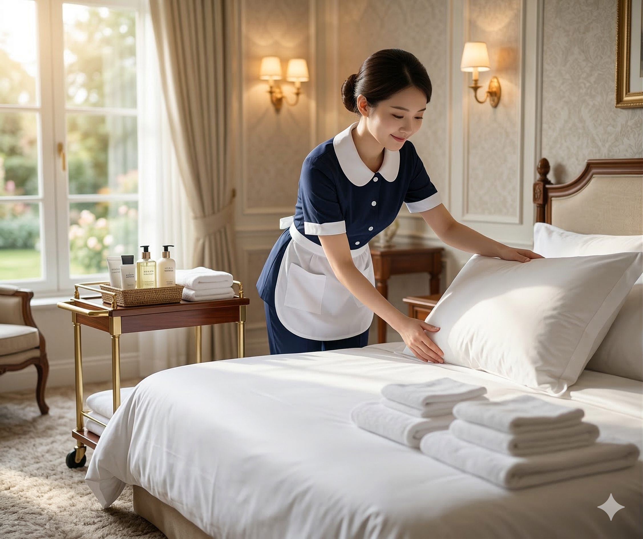 วิธีเลือกเนื้อผ้า "เสื้อแม่บ้าน" ให้ระบายอากาศดี ไม่ยับง่าย เสริมภาพลักษณ์มืออาชีพ