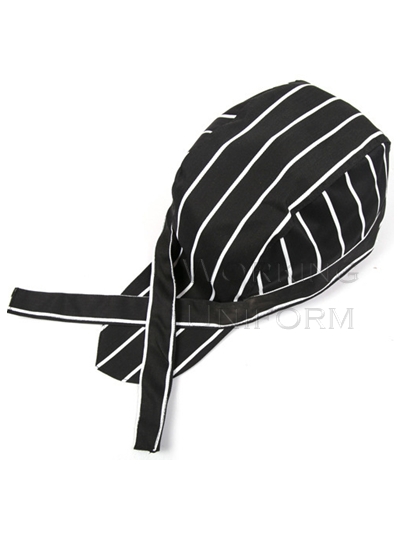 หมวกผูกเชือก ลายลาครัวริ้วขาว-ดำ IN STOCK หมวกผูกเชือก ลายลาครัวริ้วขาว-ดำ IN STOCK