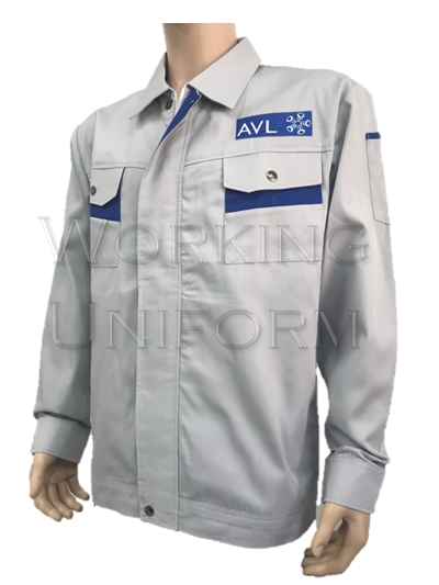 เสื้อแจ็คเก็ตสีเทา แต่งน้ำเงิน กุ๊นน้ำเงิน เสื้อแจ็คเก็ตสีเทา แต่งน้ำเงิน กุ๊นน้ำเงิน