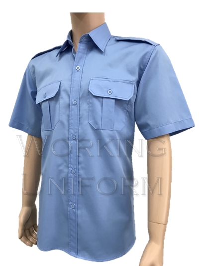 เสื้อยาม เสื้อรปภ เสื้อแท็กซี่ สีฟ้า IN STOCK เสื้อยาม เสื้อรปภ เสื้อแท็กซี่ สีฟ้า IN STOCK