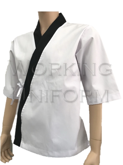 เสื้อกุ๊กญี่ปุ่น สีขาวแถบดำ IN STOCK เสื้อกุ๊กญี่ปุ่น สีขาวแถบดำ IN STOCK