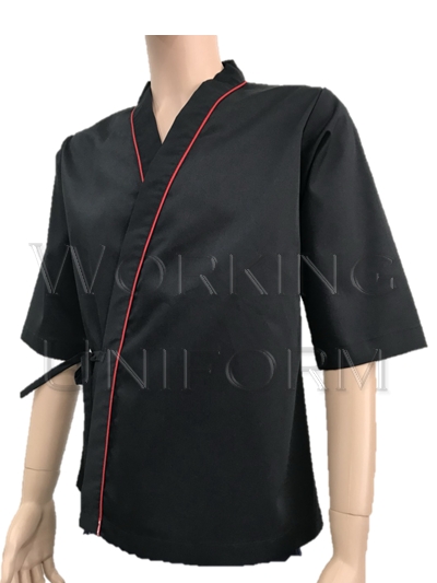 ชุดเชฟญี่ปุ่น สีดำกุ๊นแดง IN STOCK ชุดเชฟญี่ปุ่น สีดำกุ๊นแดง IN STOCK