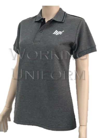 เสื้อโปโลสีเทาเข้ม กุ๊นดำ IN STOCK เสื้อโปโลสีเทาเข้ม กุ๊นดำ IN STOCK