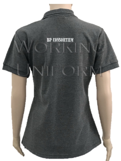 เสื้อโปโลสีเทาเข้ม กุ๊นดำ IN STOCK เสื้อโปโลสีเทาเข้ม กุ๊นดำ IN STOCK