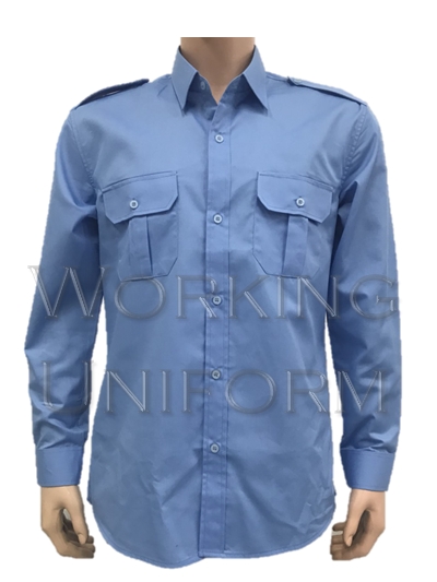 เสื้อรปภ เสื้อแท็กซี่ สีฟ้าแขนยาว IN STOCK เสื้อรปภ เสื้อแท็กซี่ สีฟ้าแขนยาว IN STOCK