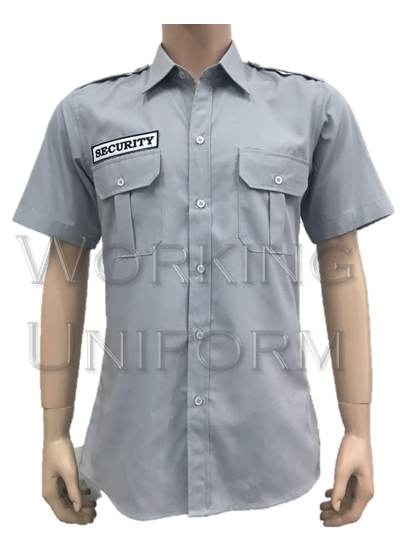 เสื้อรปภ แขนสั้น สีเทาอ่อน IN STOCK เสื้อรปภ แขนสั้น สีเทาอ่อน IN STOCK