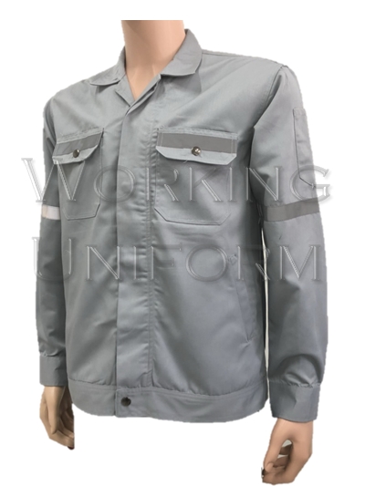 เสื้อช็อปสีเทา ติดสะท้อนแสงส้ม-เงิน IN STOCK ผ้าคอมทวิว เสื้อช็อปสีเทา ติดสะท้อนแสงส้ม-เงิน IN STOCK ผ้าคอมทวิว