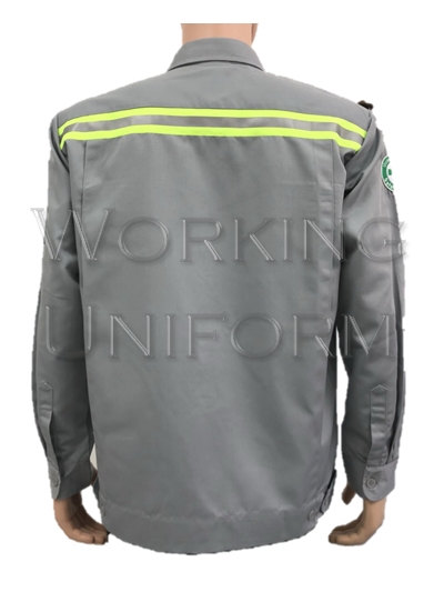 เสื้อช็อปสีเทา ติดสะท้อนแสงเหลืองมะนาว IN STOCK เสื้อช็อปสีเทา ติดสะท้อนแสงเหลืองมะนาว IN STOCK