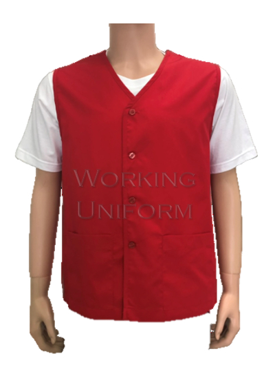 เสื้อกั๊กพนักงานทั่วไปสีแดง IN STOCK เสื้อกั๊กพนักงานทั่วไปสีแดง IN STOCK
