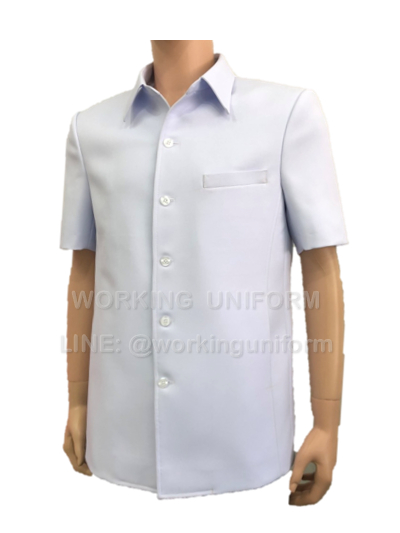 เสื้อซาฟารีสูทแขนสั้น สีขาว ซับบในทั้งตัว IN STOCK เสื้อซาฟารีสูทแขนสั้น สีขาว ซับบในทั้งตัว IN STOCK