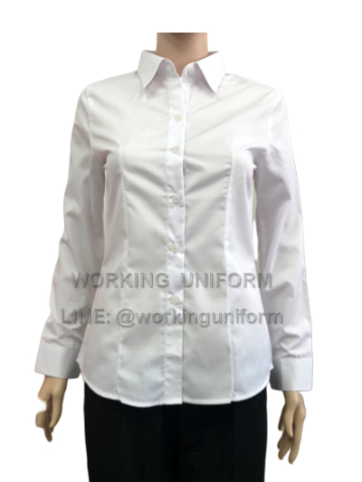 เสื้อเชิ้ตแขนยาวสีขาว หญิง IN STOCK เสื้อเชิ้ตแขนยาวสีขาว หญิง IN STOCK