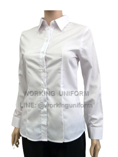 เสื้อเชิ้ตแขนยาวสีขาว หญิง IN STOCK เสื้อเชิ้ตแขนยาวสีขาว หญิง IN STOCK