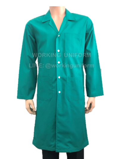 เสื้อกาวน์ยาว แขนยาวสีเขียวเข้ม IN STOCK เสื้อกาวน์ยาว แขนยาวสีเขียวเข้ม IN STOCK
