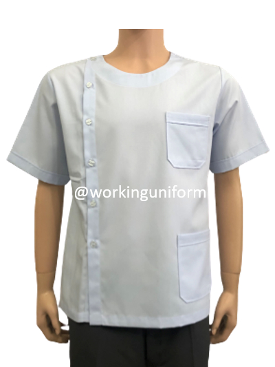 เสื้อกาวน์สั้น คอกลม สีขาว IN STOCK เสื้อกาวน์สั้น คอกลม สีขาว IN STOCK