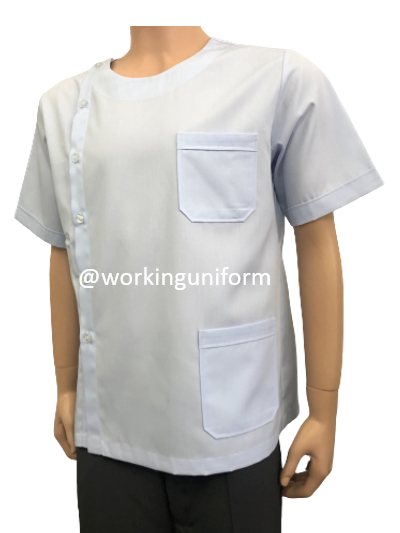 เสื้อกาวน์สั้น คอกลม สีขาว IN STOCK เสื้อกาวน์สั้น คอกลม สีขาว IN STOCK