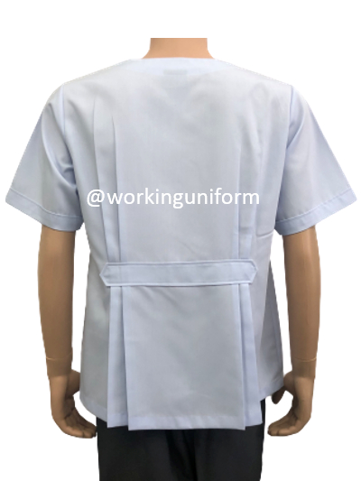 เสื้อกาวน์สั้น คอกลม สีขาว IN STOCK เสื้อกาวน์สั้น คอกลม สีขาว IN STOCK