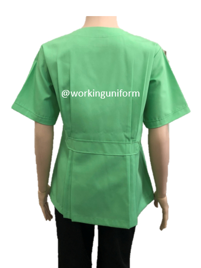 เสื้อกาวน์สั้น คอกลม สีเขียว IN STOCK เสื้อกาวน์สั้น คอกลม สีเขียว IN STOCK