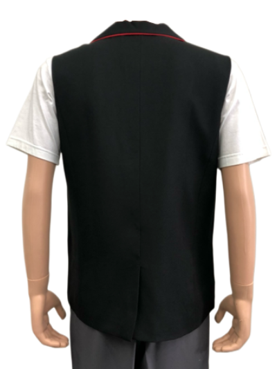 เสื้อกั๊ก สีดำ คลิปแดง IN STOCK
