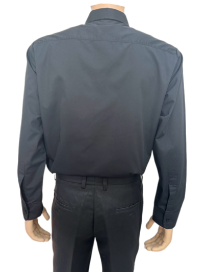 เสื้อเชิ้ตแขนยาวผู้ชาย สีเทาเข้ม IN STOCK