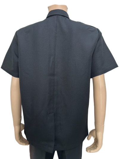 เสื้อซาฟารีสีดำ มีอินธนู กระเป๋าปะ 2 ข้าง IN STOCK