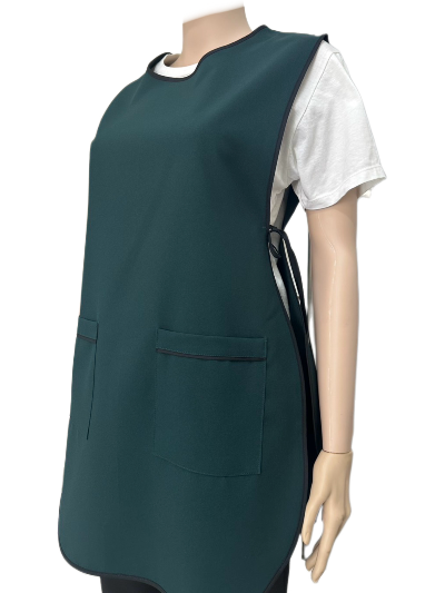 เอี๊ยมกันเปื้อนสีเขียวหัวเป็ด กุ๊นดำ IN STOCK เอี๊ยมกันเปื้อนสีเขียวหัวเป็ด กุ๊นดำ IN STOCK