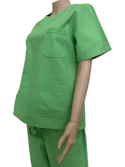 เสื้อกาวน์สั้น คอกลม สีเขียว IN STOCK เสื้อกาวน์สั้น คอกลม สีเขียว IN STOCK