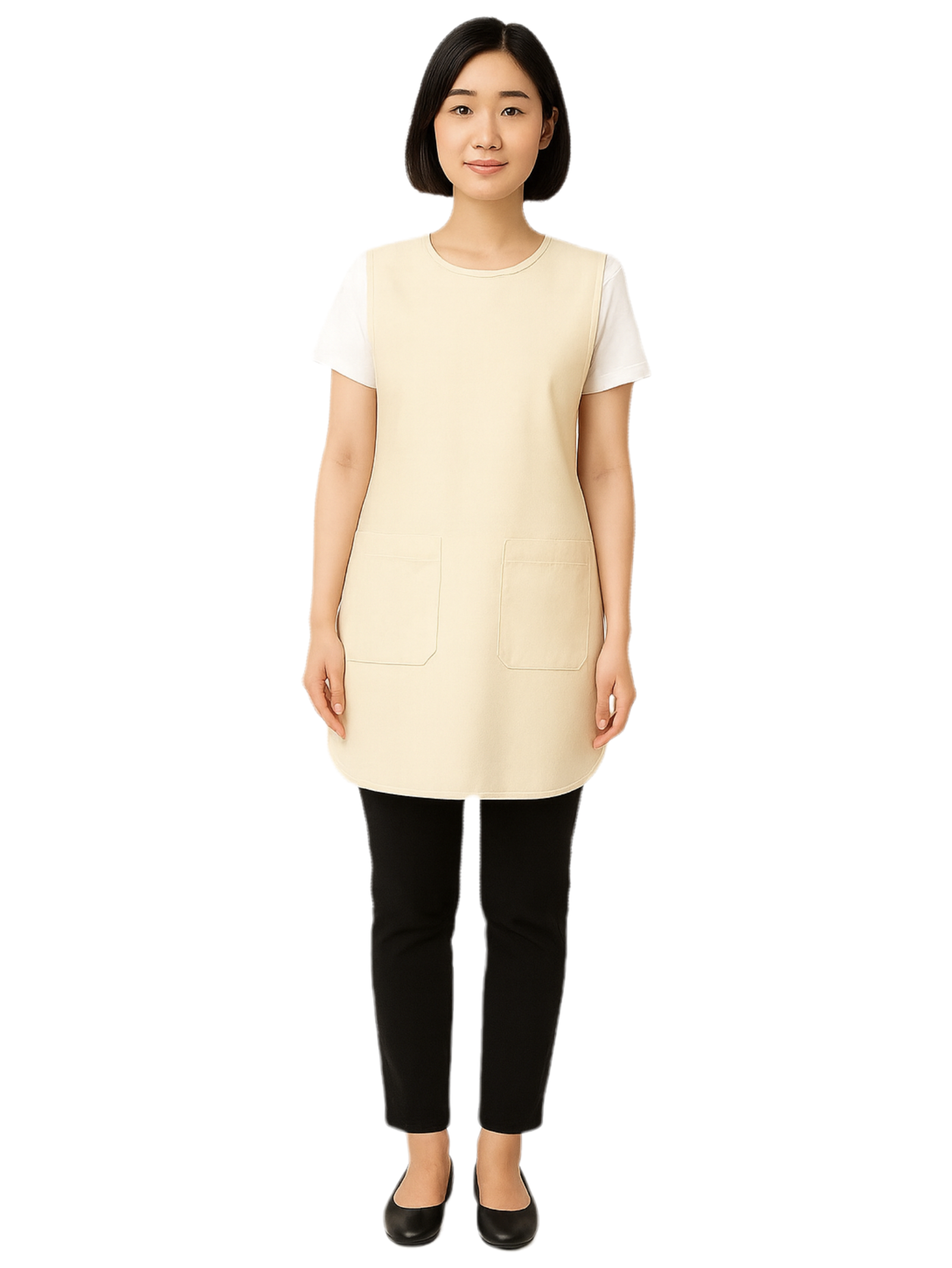 เอี๊ยมกันเปื้อนสีครีม กุ๊นครีม IN STOCK เอี๊ยมกันเปื้อนสีครีม กุ๊นครีม IN STOCK