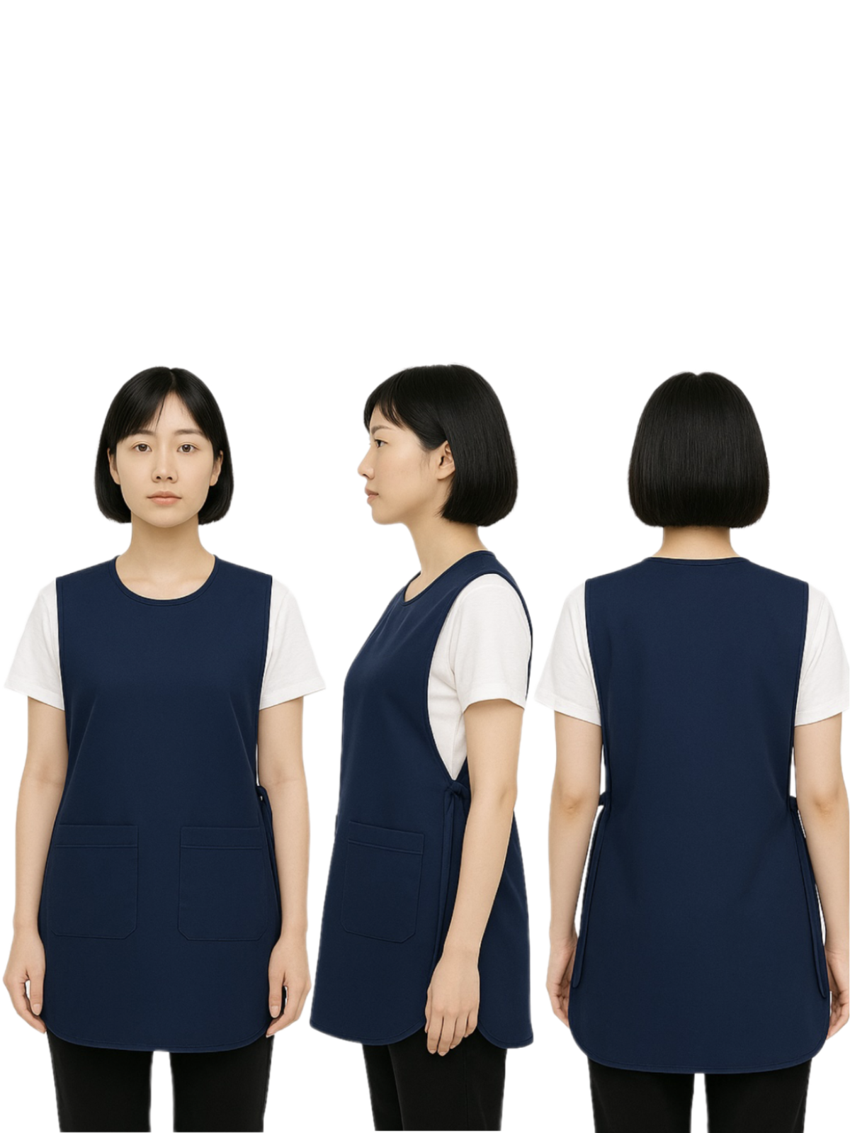 เอี๊ยมกันเปื้อนสีกรมท่า IN STOCK เอี๊ยมกันเปื้อนสีกรมท่า IN STOCK