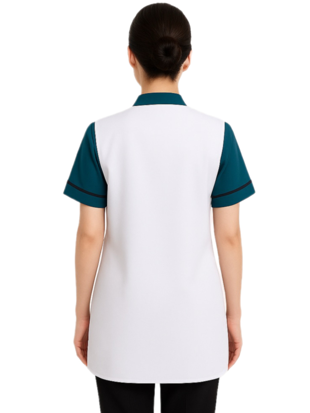 เอี๊ยมกันเปื้อนสีขาว กุ๊นขาว IN STOCK เอี๊ยมกันเปื้อนสีขาว กุ๊นขาว IN STOCK