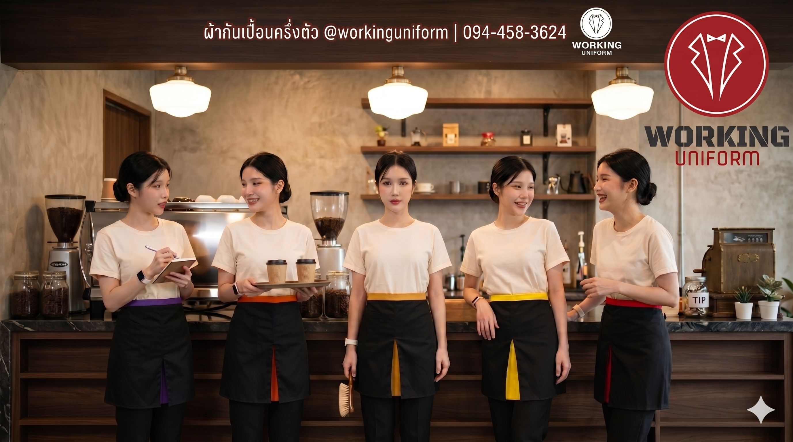 professional-waiter-apron-black-color-trim